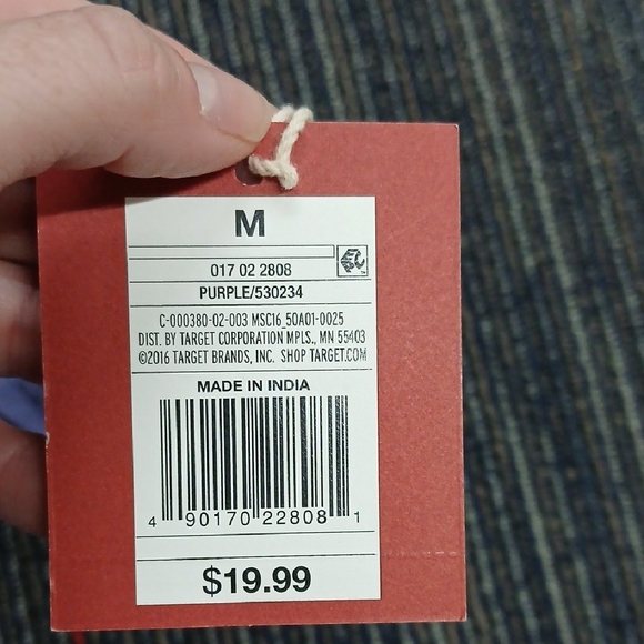 NWT Mossimo Light Purple Off-Shoulder Blouse medium - Picture 3 of 6